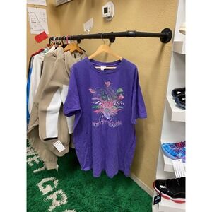 Co Max OSFA Purple French Quarter Mask Feather Graphic T Shirt/ Gown Made USA